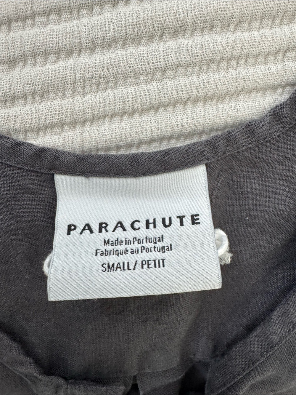 Parachute Gray Linen Pajama Top - Gray